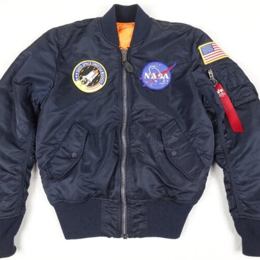 Alpha Industries NASA Space Shuttle Bomber Flight Jacket Men's XS